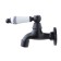 Bronze de Luxe 21988/1 crane, drain, for a bath, pour 80 mm, nozzle cutter, black