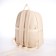 Youth backpack of artificial leather with lightning, 4 pockets, beige color
