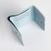 Women's wallet on the button, blue color
