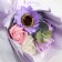 Bouquet of soap petals "Lilac fog" 11x8x25 cm