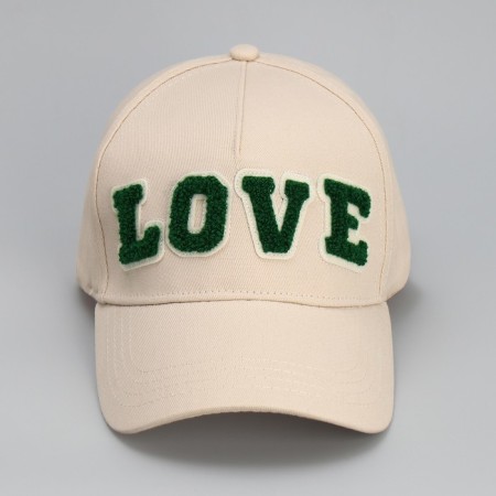 Women's cap Love, beige color, rr 56-3
