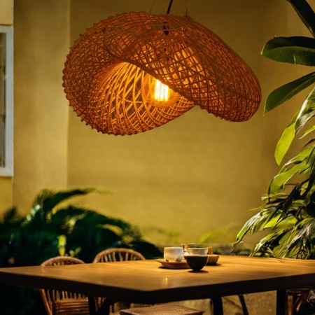 Ceiling Lamp from the rattan "Flexibility" 1x120W, E27, 45x42x26 cm
