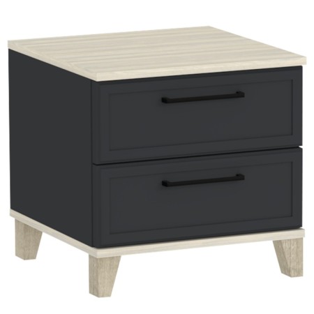Cleat cabinet Aurelio 41, 450 × 455 × 443 mm, color Anthracite / Blackwood satin