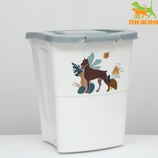 Feed container, 36 l, gray