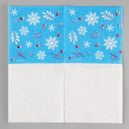 Paper napkins “Happy New Year”, single -layer, 24 × 24 cm, New Year's set 20 pcs.-3