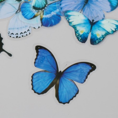 Stickers for creativity PLC PVC "Star butterflies" set 40 pcs 9x10.5 cm-2