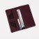 Women's wallet on magnets, burgundy color