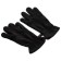 Gloves fleece, black color, s-m size