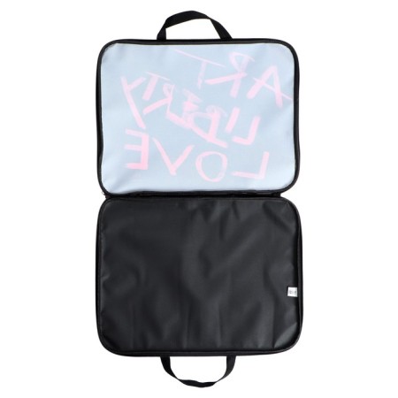 Folder for drawings and drawings A3, 470 x 350 x 20 mm, with handles, textile, calligrata art love-4