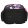 School backpack, 40 x 33 x 19 cm, ergonomic back, Stavia "anime", black/purple