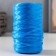 Yarn "for knitting washcloths" 100% polypropylene 400m/100 ± 10 g in the shape of a cylinder (blue)