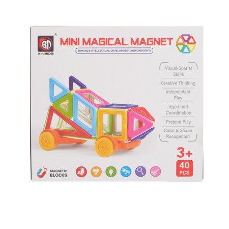 Magnetic designer "Mini-magic magnet", 40 parts-2