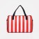 Sports bag with lightning, 2 outer pockets, long belt, red/white color
