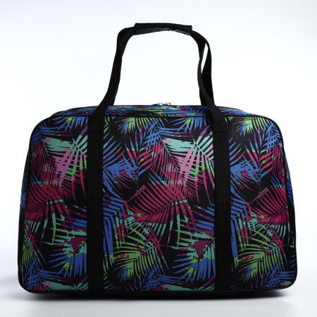 Road bag on lightning, 3 external pockets, black/multi -colored color-1