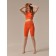 Female Legins Short, size XL, Aperol color