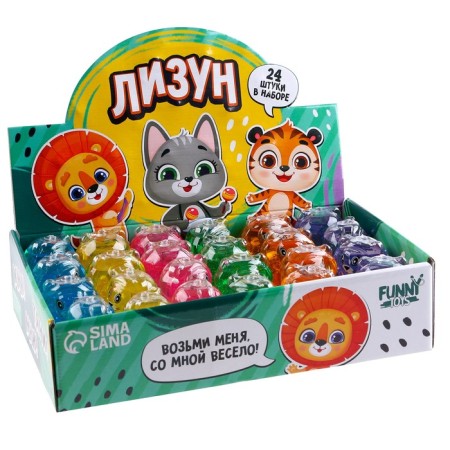 Лизун - слайм «Лев», цвета МИКС-1