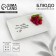 Ceramic "Love" dish, 20.5 x 12.5 x 1.8 cm, white color