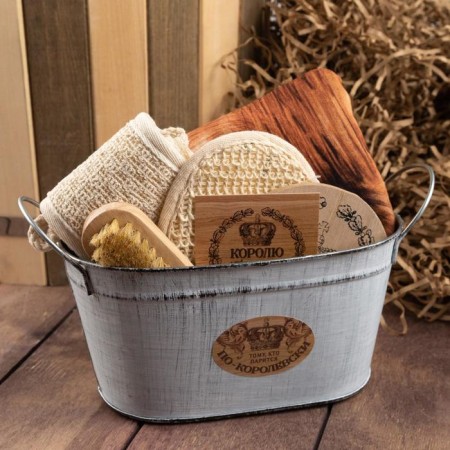 Set of gift "King Bath" towel and accessories