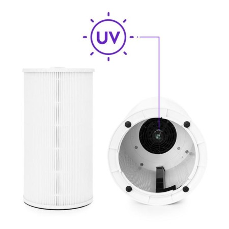 Air Clean KitFort KT-2813, 20 W, 200 m3/h, up to 25 m2, ionization, white-2