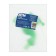Water bristal tap zein, with a fitting, with a crossbar, pp, green