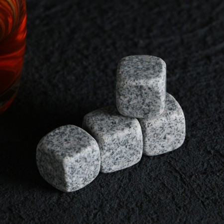 Stones for whiskey in a wooden box "Be No. 1 in the New Year", 4 pcs-3