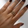 Ring "Trend" parallel, color gold, dimensionless