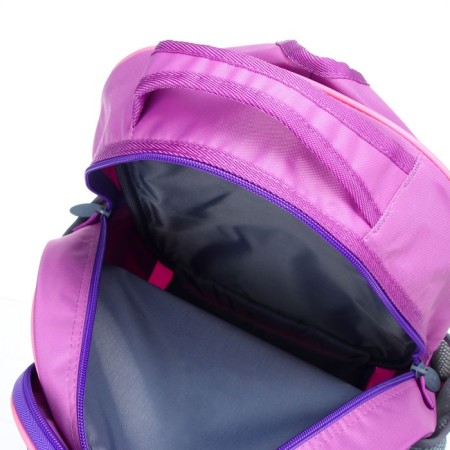 School backpack, 36 x 23 x 13 cm, ergonomic back, calligrata n "owl", lilac-8