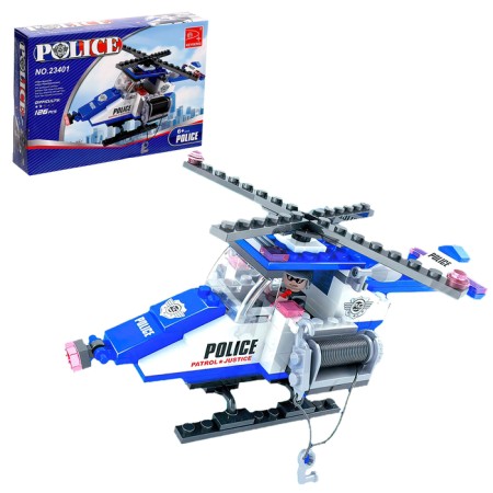 Constructor "Police Helicopter", 126 parts