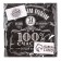 Napkins single -layer New Year's “100% Happiness”, 24x24 cm, set 20 pcs., For the New Year