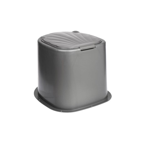 Country toilet, h = 35 cm, without a bottom, with holes for attaching to the floor, gray-3