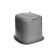 Country toilet, h = 35 cm, without a bottom, with holes for attaching to the floor, gray