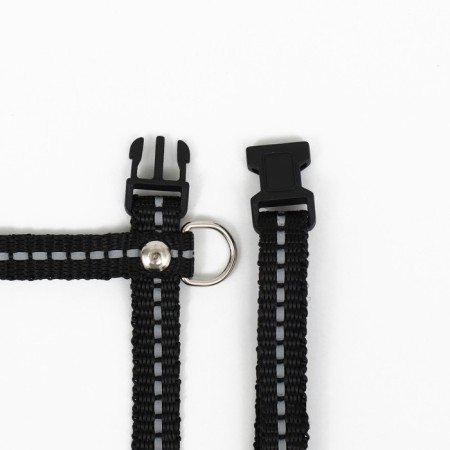 Cat for cats, width 1 cm, reflective, Osh 16.5-27 cm, fire 21-35 cm, black-3