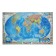 Wall map "Political world with flags", geod, 124x80 cm, 1:24 million, on rails