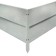 The bed is M-shaped, galvanized, 153 × 93 × 34 cm
