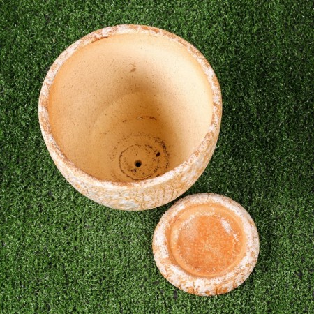 Pot "Diana" with skin, middle, 20x20cm-3