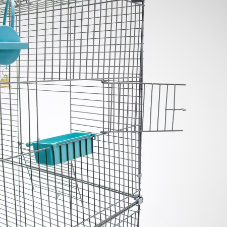 Birds Cage "Pigzon" No. 104-B, collapsible, 2 sections, 58 x 40 x 88 cm, turquoise-17