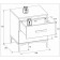 Covereign cabinet "Kara 2", 500 × 400 × 593 mm, Tobacco oak color Craft / velor