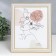 Photo frame plastic 20x25 cm "Little mesh" white with double gold stroke 28.5x23.5 cm