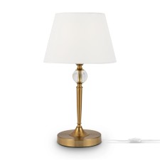 Table lamp 40W, 1HE14, 43.5x24 cm, brass