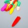 Decor for creativity rubber "Vegetable" set 12 pcs mix 2x6.3 cm