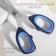 Universal scissors, 5 ", 13 cm, blue/black color