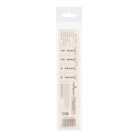 Set of protein brushes 3 pieces, calligrata No. 2 (round No. 2, 3, 4), wooden handle-5