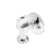 Aqualink ball tap, 1/2 "x3/4", corner, fitting, for household appliances, handle, chrome