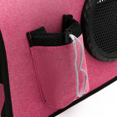 Board-carrier with an organizer and porthole, 43 x 24 x 28 cm, pink-6