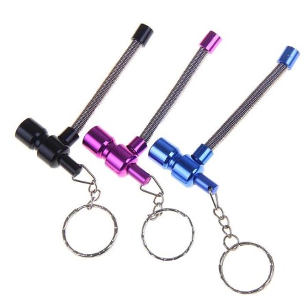 Pipe joke "Folding Spring", with brass framing, mix-6