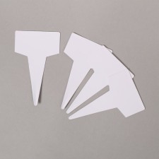 Garden signs for marking, 7 cm, set 20 pcs., Plastic, white, Greengo