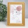 Photo frame plastic 10x15 cm "Small mesh" gold with double gold stroke 18.3x13.5 cm