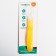 A spoon for nursery for feeding silicone, from 5 months, yellow color