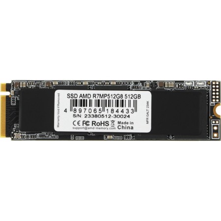 SSD AMD PCIE 4.0 X4 512GB R7MP512G8 Radeon M.2 2280-2
