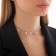 Metallica chocker crosses, silver color, l = 30 cm